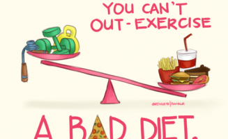 you can't out exercise a bad diet